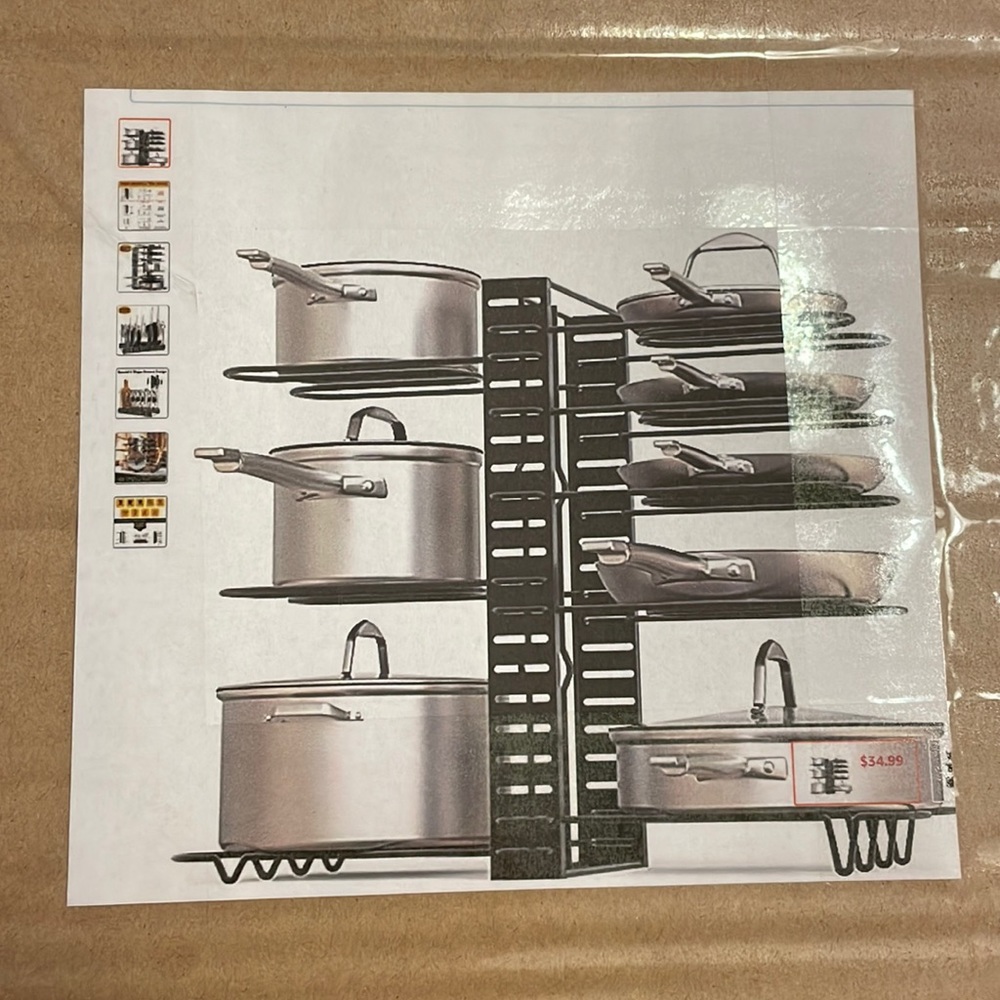 GeekDig Pot Rack Organizer